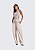 Calça Cotton Listrada Tina Off White com Bege - Imagem 6