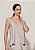 Blusa Jacquard Shirley Cinza com Bege - Imagem 1