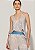 Blusa Jacquard Shirley Cinza com Bege - Imagem 4