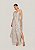 Vestido Jacquard Marília Cinza com Bege - Imagem 1