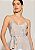 Vestido Jacquard Marília Cinza com Bege - Imagem 4