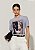 T-Shirt Malha Lígia Cinza-Claro - Imagem 1