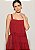 Vestido Chiffon Elisabete Vermelho Papoula - Imagem 4