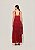Vestido Chiffon Elisabete Vermelho Papoula - Imagem 2