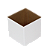Cachepot Quadrado Pote 15 Branco (05 unidades) - Imagem 1