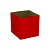 Cachepot Quadrado Pote 11/12  Vermelho (05 unidades) - Imagem 1