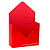 Carta Envelope Amo Você/Vermelho (05 unidades) - Imagem 1