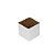 Cachepot Quadrado Pote 09 Branco (05 unidades) - Imagem 1