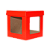 Box Quadrada Com Tampa Vermelha (03 unidades) - Imagem 2