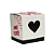 Caixa Quadrada Pote 11/12 Com Tampa Love ( 05 unidades ) - Imagem 5
