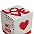 Caixa Quadrada Pote 11/12 Com Tampa Love ( 05 unidades ) - Imagem 2