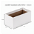 Cachepot Quadrado Duplo Pote 12 Branco (05 unidades) - Imagem 2