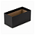 Cachepot Quadrado Duplo Pote 12 Preto (05 unidades) - Imagem 1
