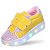 Tenis Infantil Feminino Meninas Baby Com Luz de Led Amarelo - Imagem 5