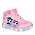 Tenis Infantil Feminino de Led Cano Baixo Boneca Rosa Meninas - Imagem 1