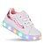 Tenis Infantil Feminino Luzinha de Led Meninas Rosa Branco - Imagem 6