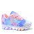 Tenis com luz  led infantil juvenil tie dye azul lilas - Imagem 7