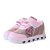 Tenis Calçado Com Luzes de Led Infantil Menina Coração Rosa - Imagem 3