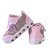 Tenis Calçado Com Luzes de Led Infantil Menina Coração Rosa - Imagem 2