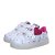 Tenis Luz Led Infantil Menina Love Coração Branco Pink - Imagem 2