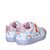 Tenis Luz Led Arco Iris Infantil Menina Com Pulseira Rosa - Imagem 5