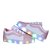 Tenis Luminoso com Luz Pisca Branco Rosa Infantil Glitter - Imagem 2