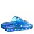 Chinelo de Luzinha que Pisca Unicórnio Nuvem Infantil Menina Azul Brilho - Imagem 3