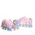 Tenis infantil menina rosa glitter luz led vem a pulseira - Imagem 2