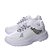 Tenis Feminino Luxo Com Strass Branco Cadarço Prata Brilho - Imagem 4