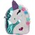 Bolsa Mochilinha De Unicornio Com Brilho 3D Infantil Menina - Imagem 2