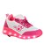 Tenis patins rodinha com led infantil feminino branco rosa - Imagem 2