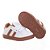 Sapato De Menino Infantil Leve Listrado Branco E Marrom Tenis Criança - Imagem 3