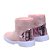 Tenis Infantil Botinha De Menina Rosa Glitter Brilhante Casual - Imagem 4