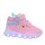 Tenis Infantil Botinha De Menina Com Luzinha De Led Que Pisca Borboleta Rosa - Imagem 1