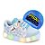 Tenis com Luz de Led  Glitter infantil feminino azul bebe - Imagem 2