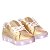 Tenis de led recarregável Dourado Glitter feminino infantil - Imagem 2