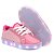 Tenis de led recarregável rosa glitter feminino infantil - Imagem 4