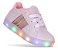 Tenis Led Luz pisca Feminino infantil menina rosa ou branco - Imagem 1