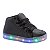 Tenis botinha preta com luzes de led infantil cano medio - Imagem 5