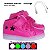 Tenis Led Recarregavel Rosa Pink Estrela infantil feminino - Imagem 2