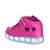 Tenis Led Recarregavel Rosa Pink Estrela infantil feminino - Imagem 3