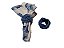 Conjunto com 4 porta-guardanapos Traccia Bluestone - Imagem 3