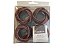 Conjunto com 4 porta-guardanapos Traccia ferrugem - Imagem 2