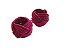 Conjunto com 4 porta-guardanapos Traccia cerise - Imagem 1