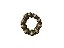Conjunto com 6 porta-guardanapos de resina ouro velho - Imagem 2