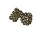 Conjunto com 6 porta-guardanapos de resina ouro velho - Imagem 1