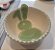 Bowl de cerâmica com coelho colorido pintado à mão - Imagem 5