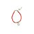 Pulseira vermelha - Pingente Estrela de Davi Prateada - Imagem 1