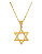 Colar Estrela de David - Banhado Ouro 18K - Imagem 1