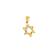 Pingente Estrela de David - Banhado Ouro 18K - Imagem 1